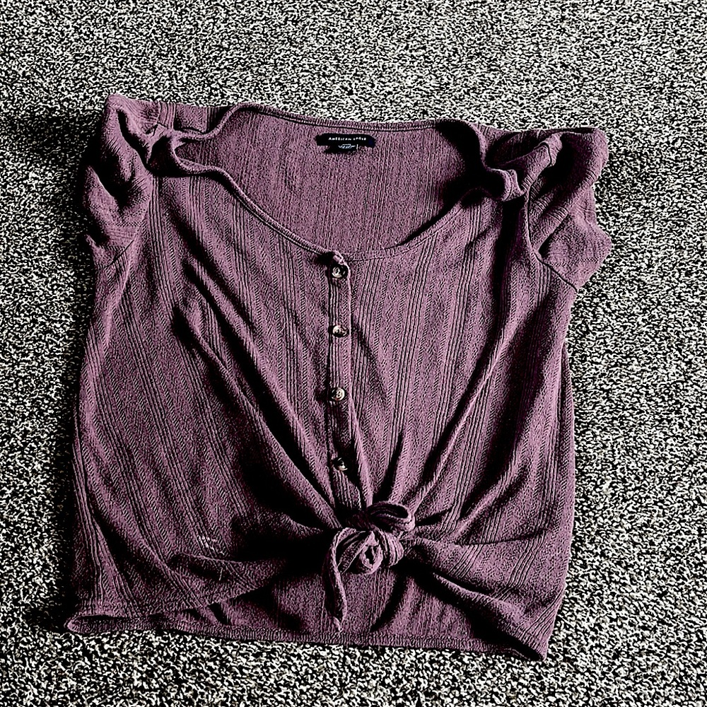 a cute tie button shirt.